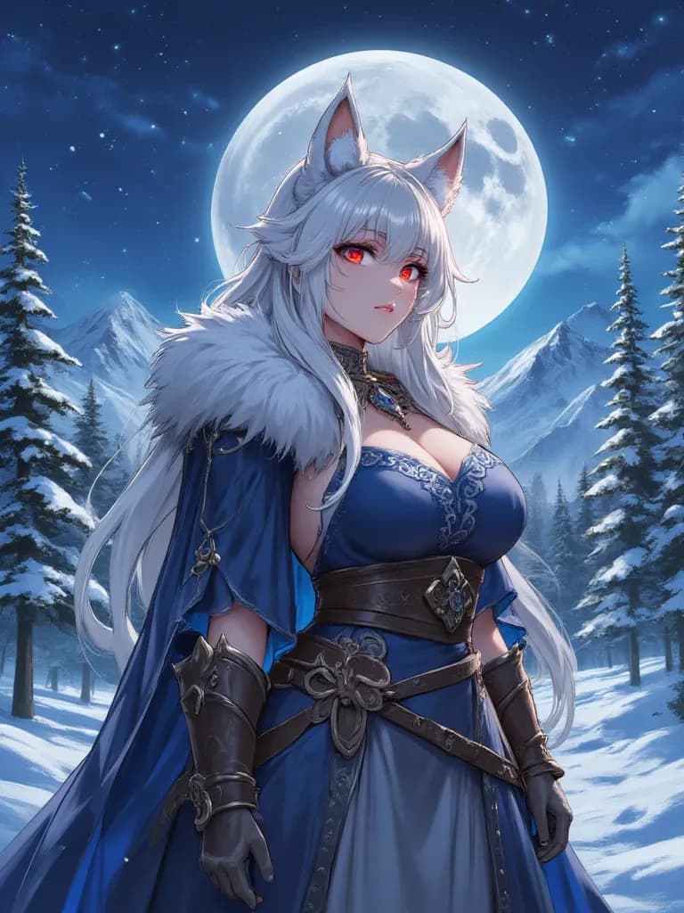 Winter Moons (wolf girl) thumbnail