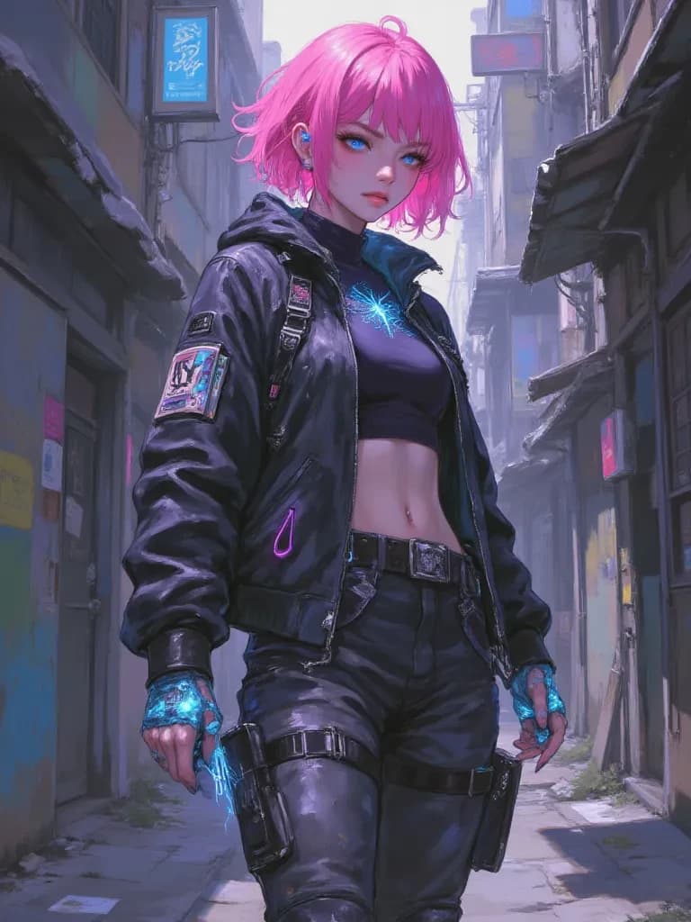 Aria, The Cyberpunk Drifter thumbnail