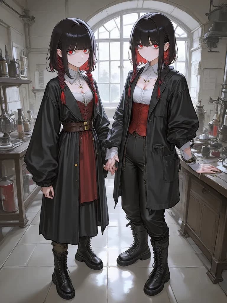 Stitched Sisters: Lyra and Ignis thumbnail