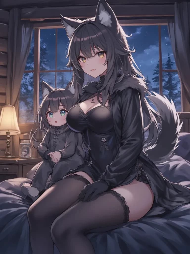 Luna and Sòlia (wolf girls) thumbnail
