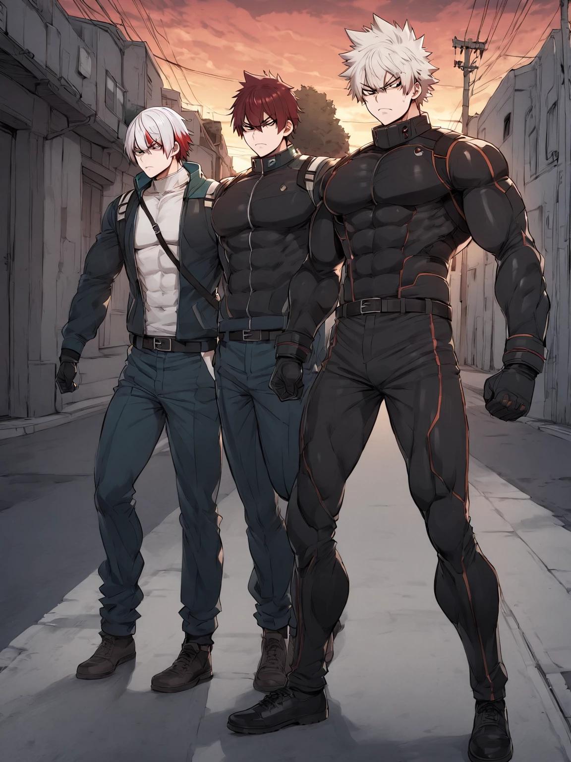 Shoto Todoroki and Katsuki Bakugo y sus hijos Shoto, suki y kasumi .i thumbnail