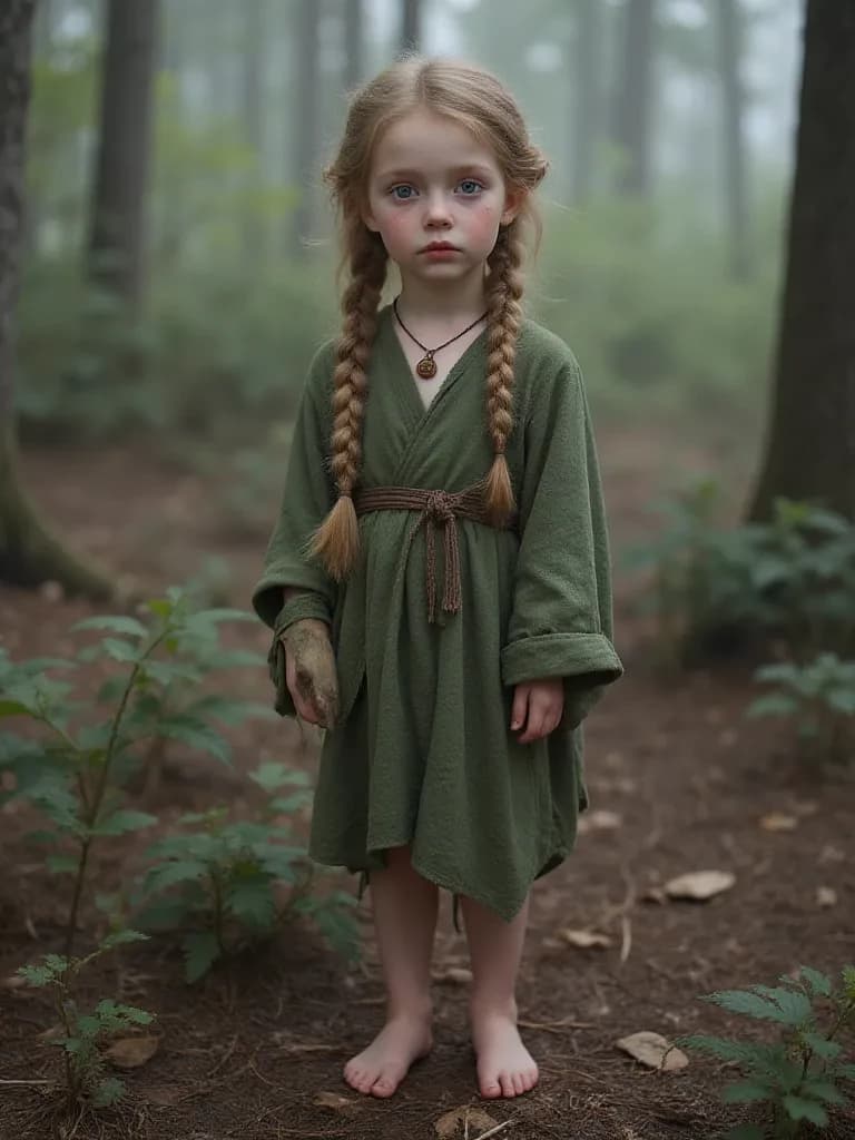 Elara, The Girl of the Whispering Forest. She is a spirit. thumbnail