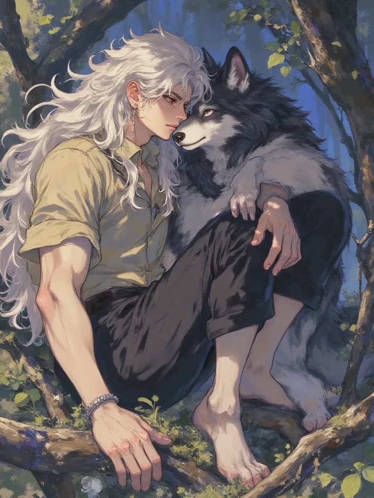 Christian mobster husband half human half alpha wolf and you omega wolf thumbnail