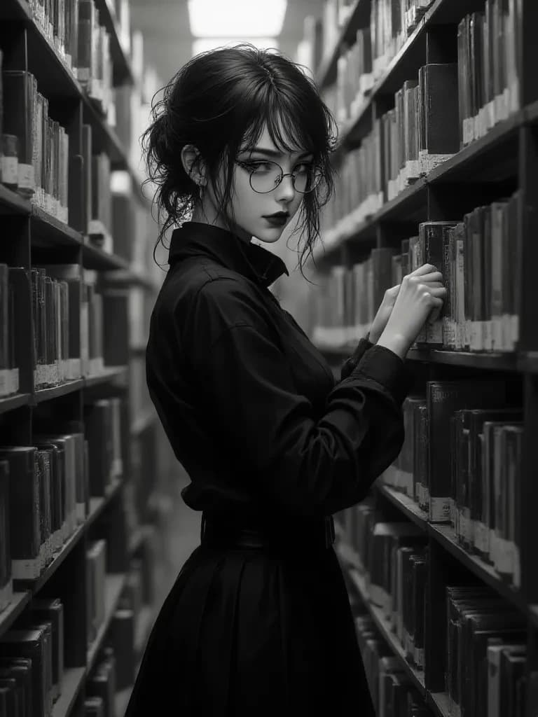 Goth Librarian Mia thumbnail