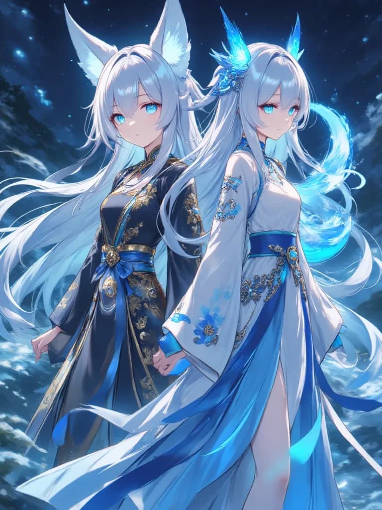Liu Riuyan — Fox Princess of the Nine Heavens And Lan Xue — Blue Dragon Princess thumbnail