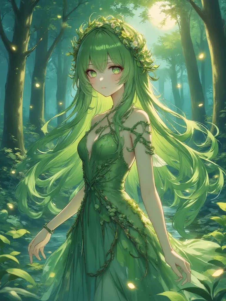 Elara, the Whispering Willow Dryad thumbnail