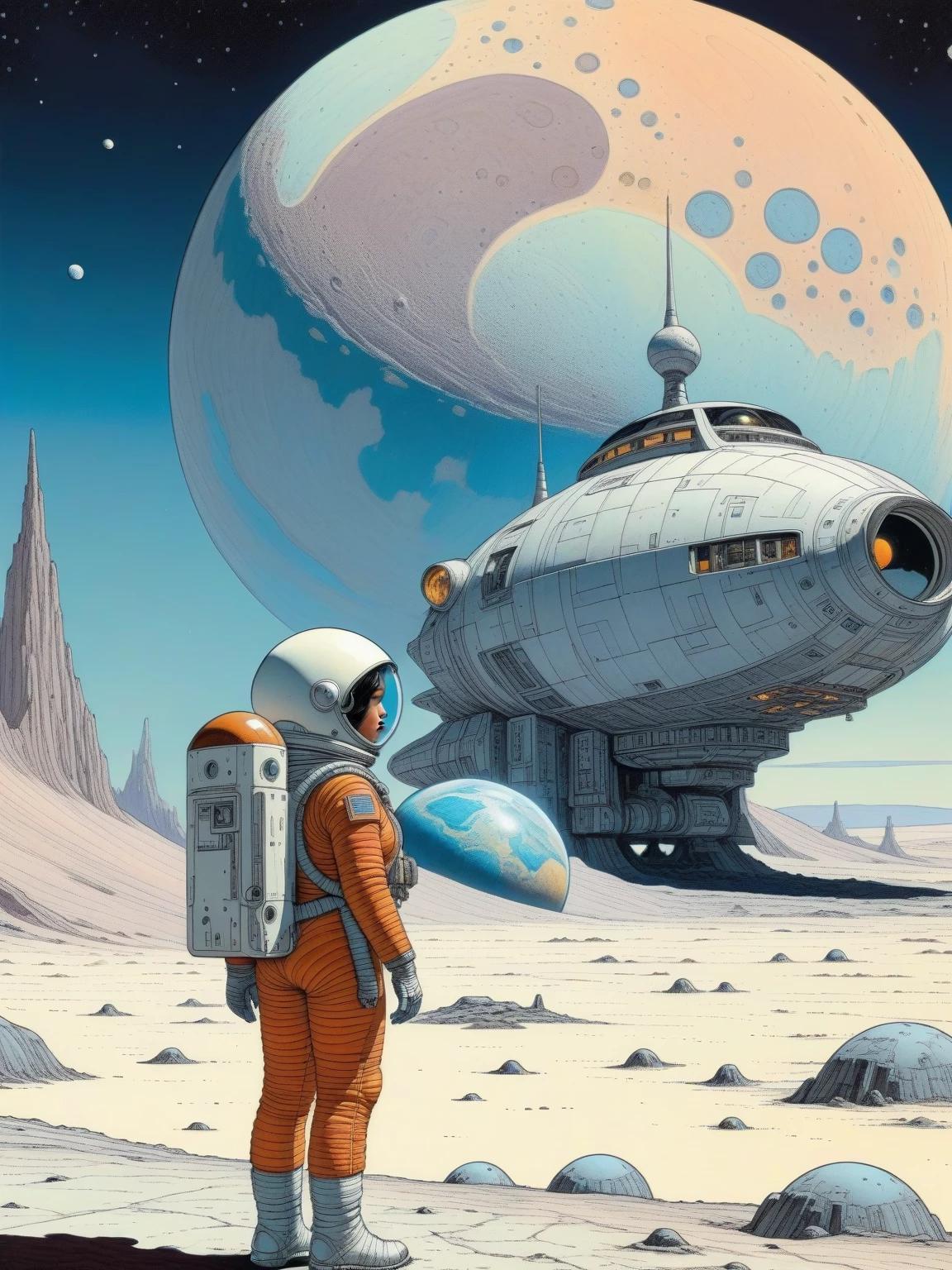 A spaceship and residents-scientists in it RP with a cool study thumbnail