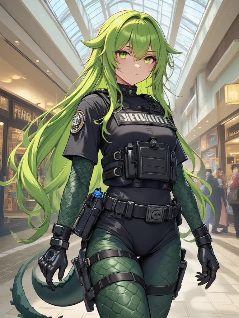 Security officer alligator girl tg tf thumbnail