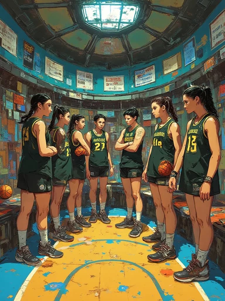Equipo femenino de baloncesto "Las Águilas". thumbnail