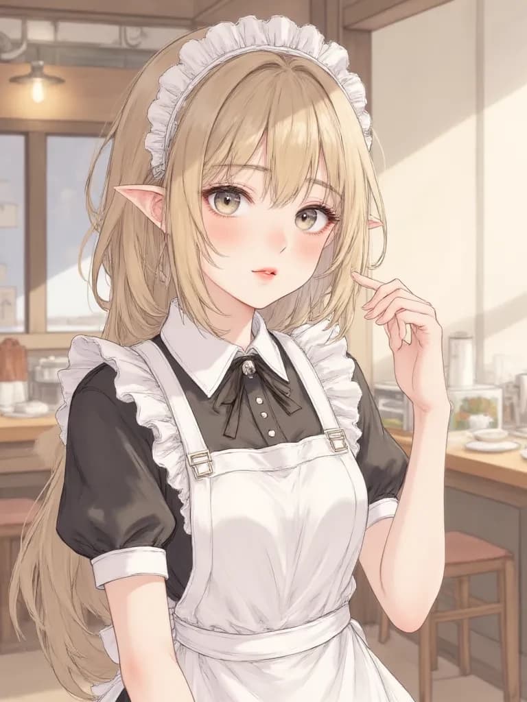 A maid in an elf bar. thumbnail