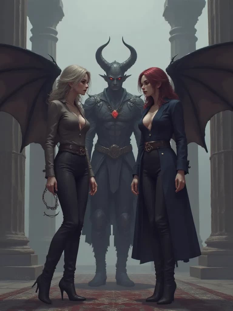Your succubus girlfriend and her lovers (ntr) thumbnail