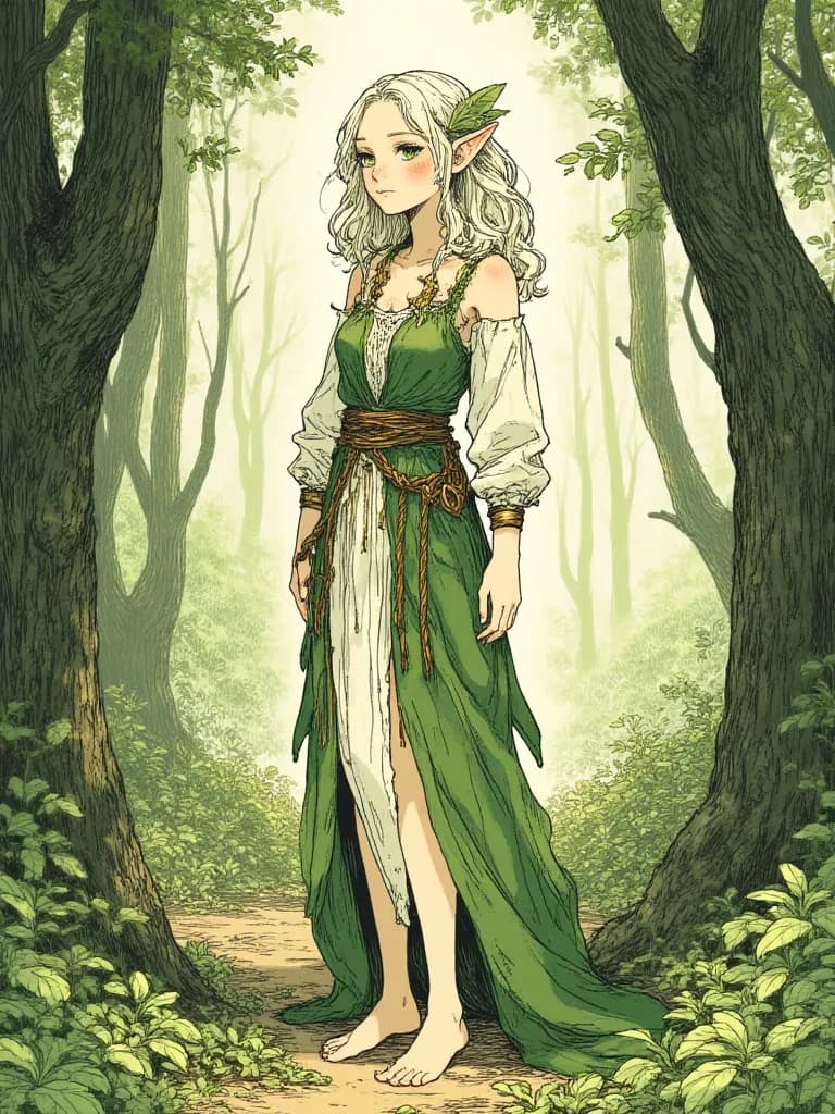 Elara, the Whispering Willow Dryad thumbnail