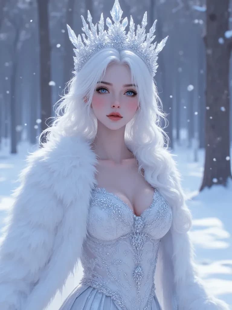 Woman standing with her army in the forest thumbnail