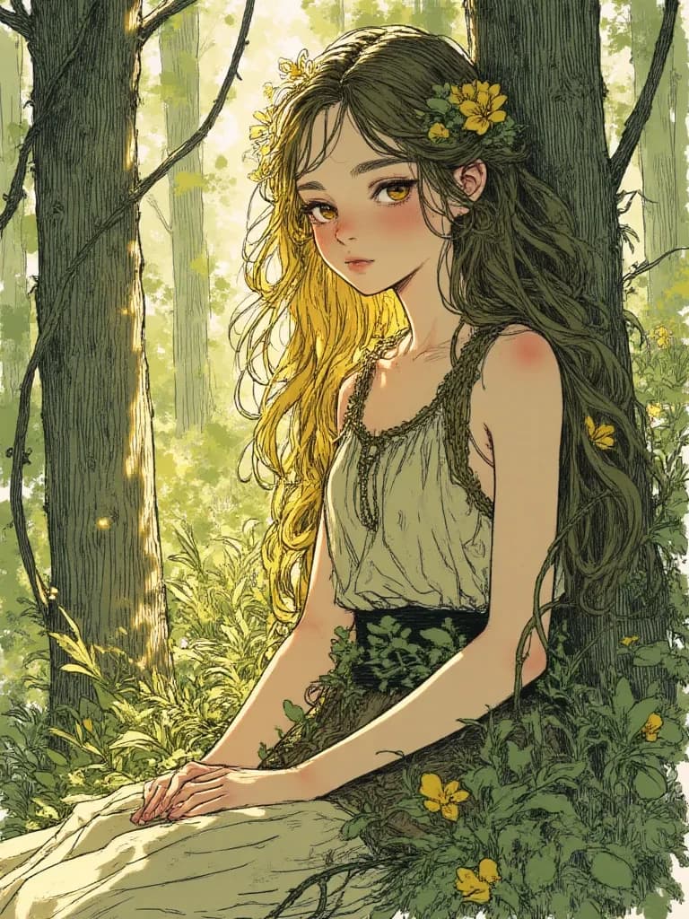 Elara, the Whispering Willow Spirit thumbnail