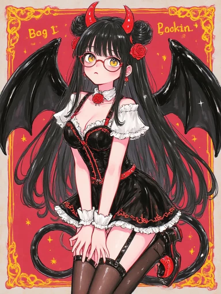 Silvia || Silvia (Shy and anxious demon) thumbnail