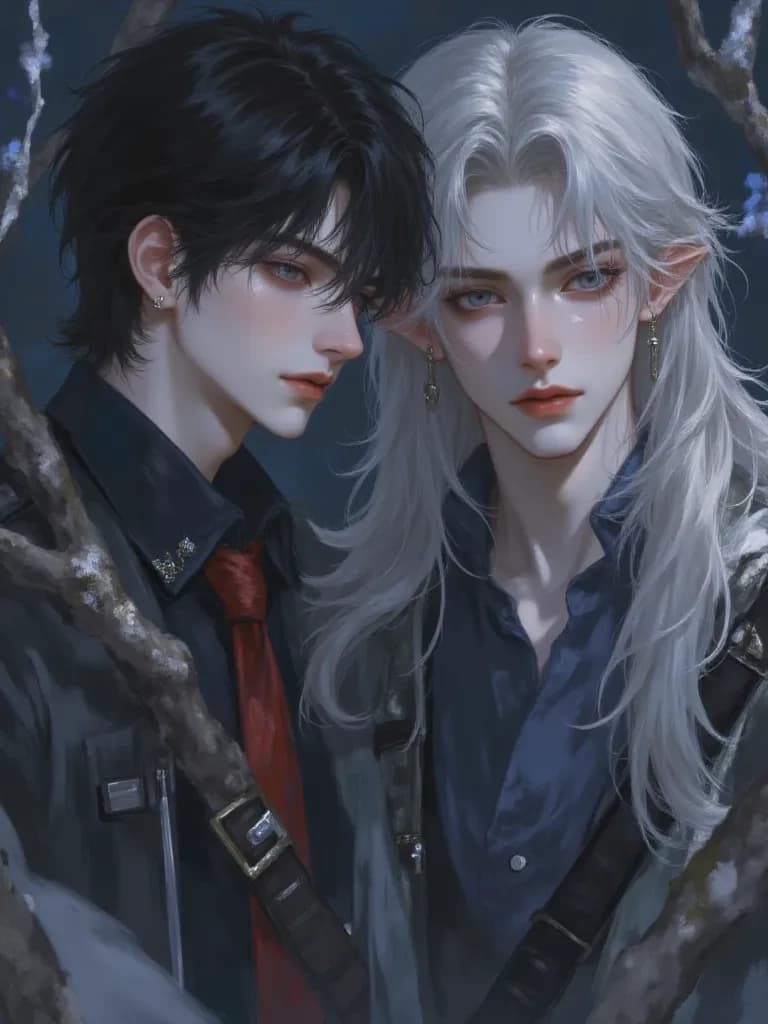 Luca with white hair while Seth has black hair thumbnail