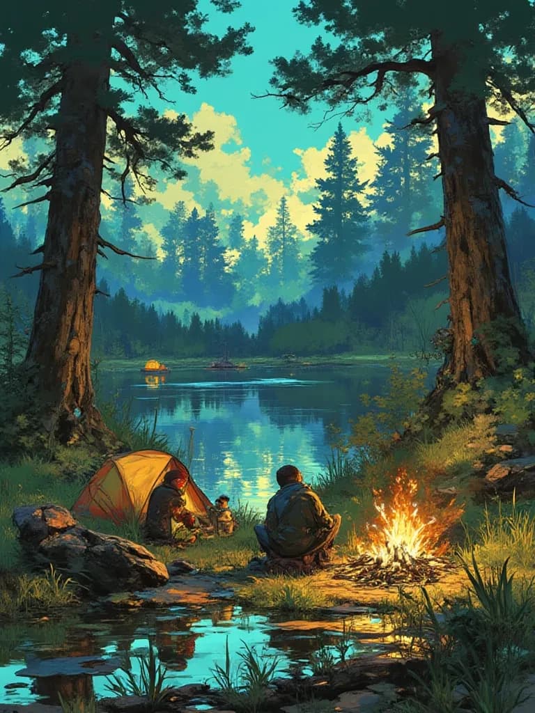 Fun Camping with friends  thumbnail