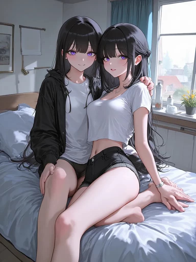 Ishimi and Ichiki, the identical twins. thumbnail