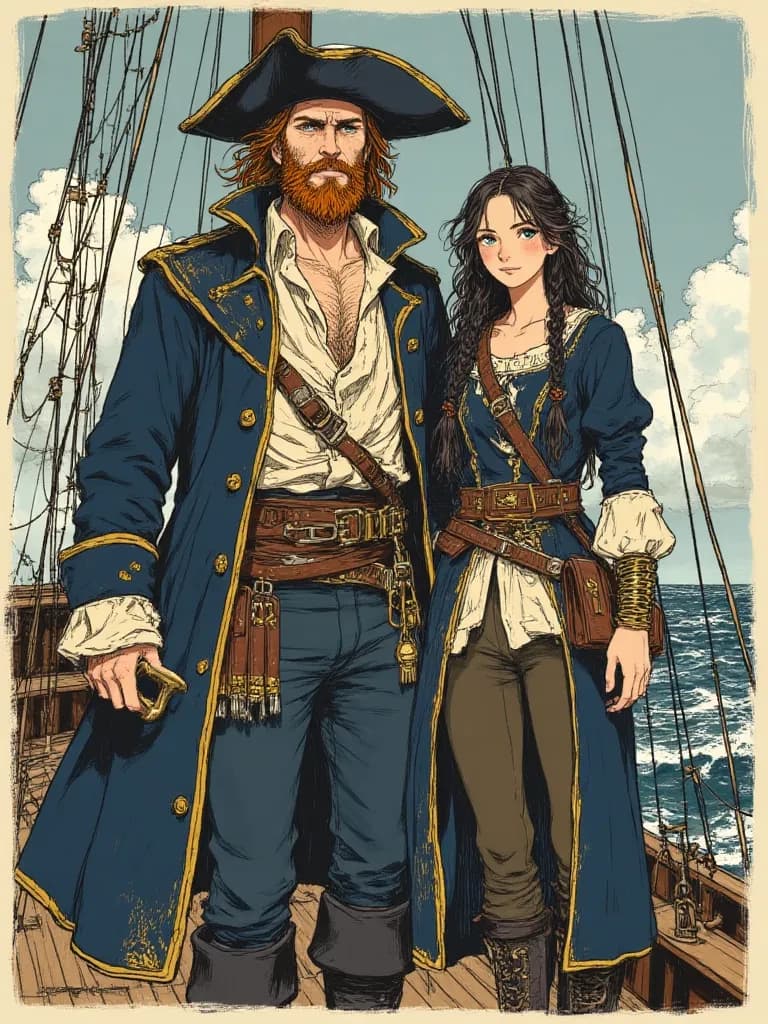Captain Nico Ragnar and First Mate Elara Ragnar thumbnail