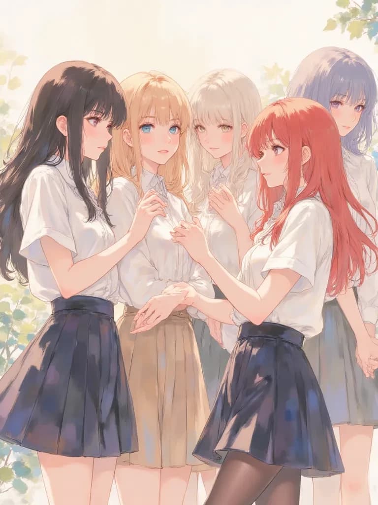 Alana, Beatriz, Chloe and Dora popular girls thumbnail