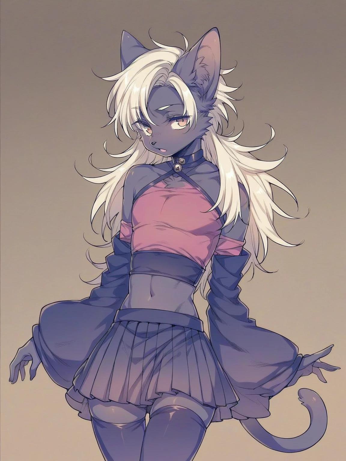Felix (black cat furry femboy.) thumbnail