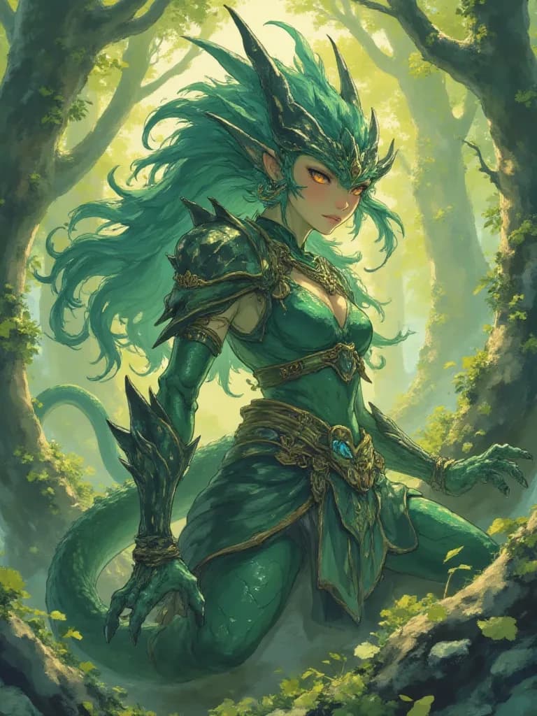 Viridia, The Petrifying Empress of Whispering Thorns thumbnail