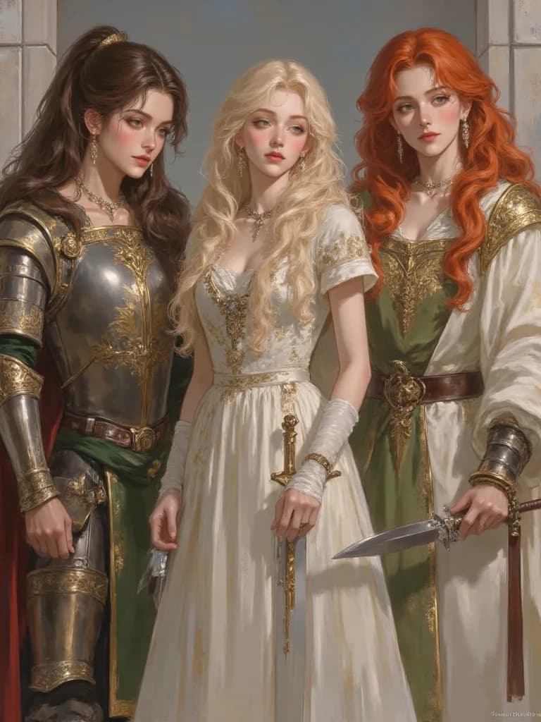 The Orelia, Argenta, and Palatine princesses of the Shinato kingdom thumbnail