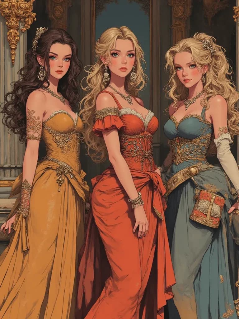 Elara, Seraphina, and Lysandra, The Three Brides of Lord {User's Name} thumbnail