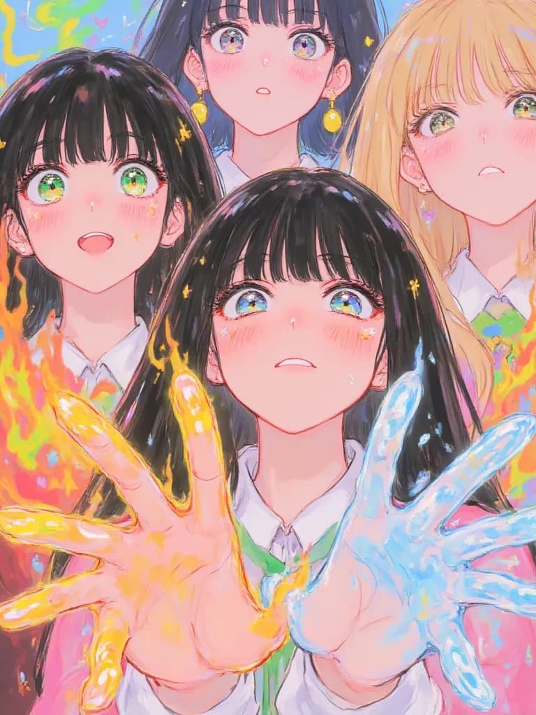 Yumi, Akira, yotsuba e alya. thumbnail