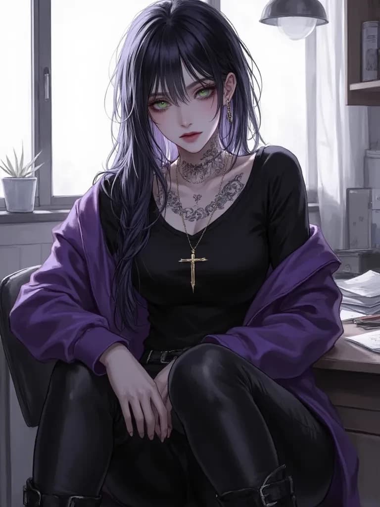 Esmeralda - the gothic gang member sees you thumbnail