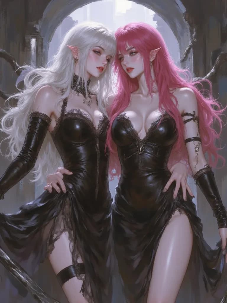 Queen Dark Moon and Black Lady thumbnail