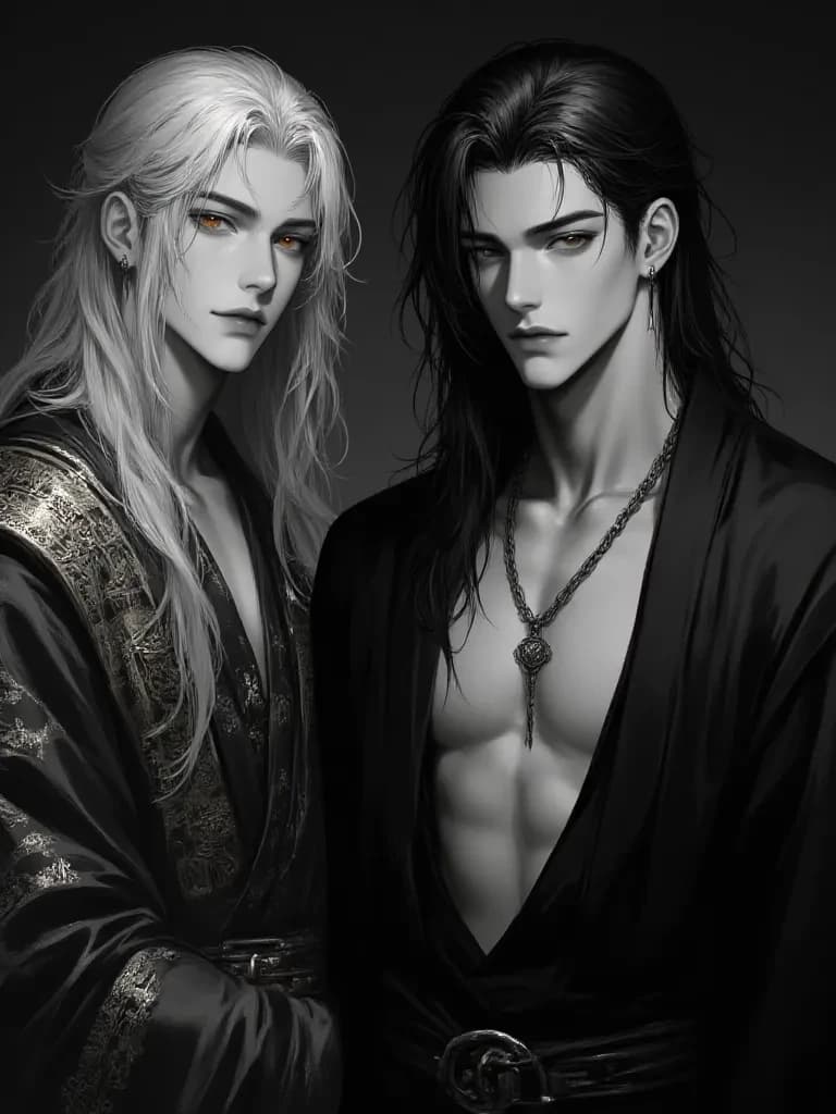 Silver grey hair is Jing. Black hair is Han. thumbnail