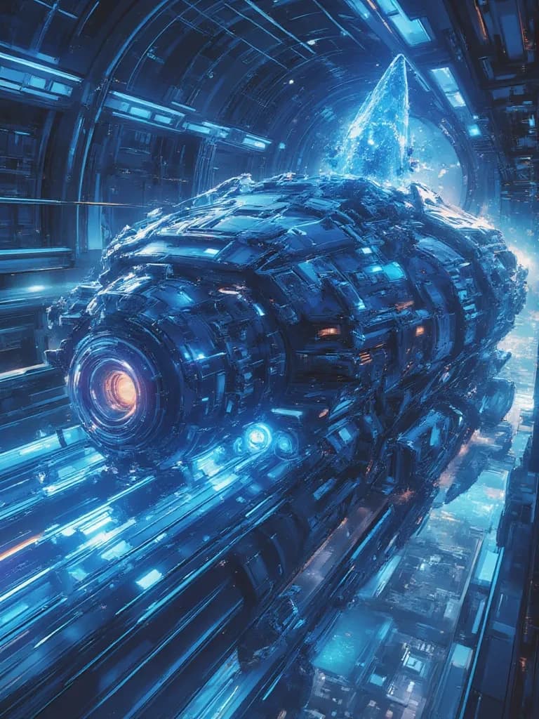 Futuristic ship. thumbnail
