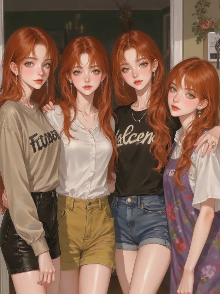 The Quadruplet Sisters: Sara, Maddy, Helen, Vivian thumbnail