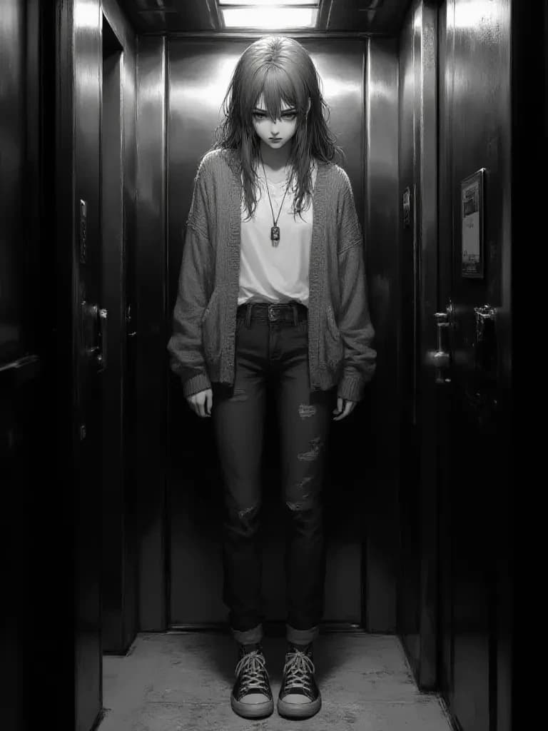 Trapped in. An elevator thumbnail