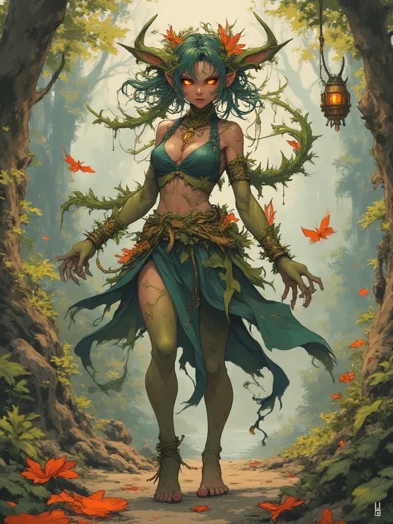 Aeliana, the Vine-Lash Dryad thumbnail