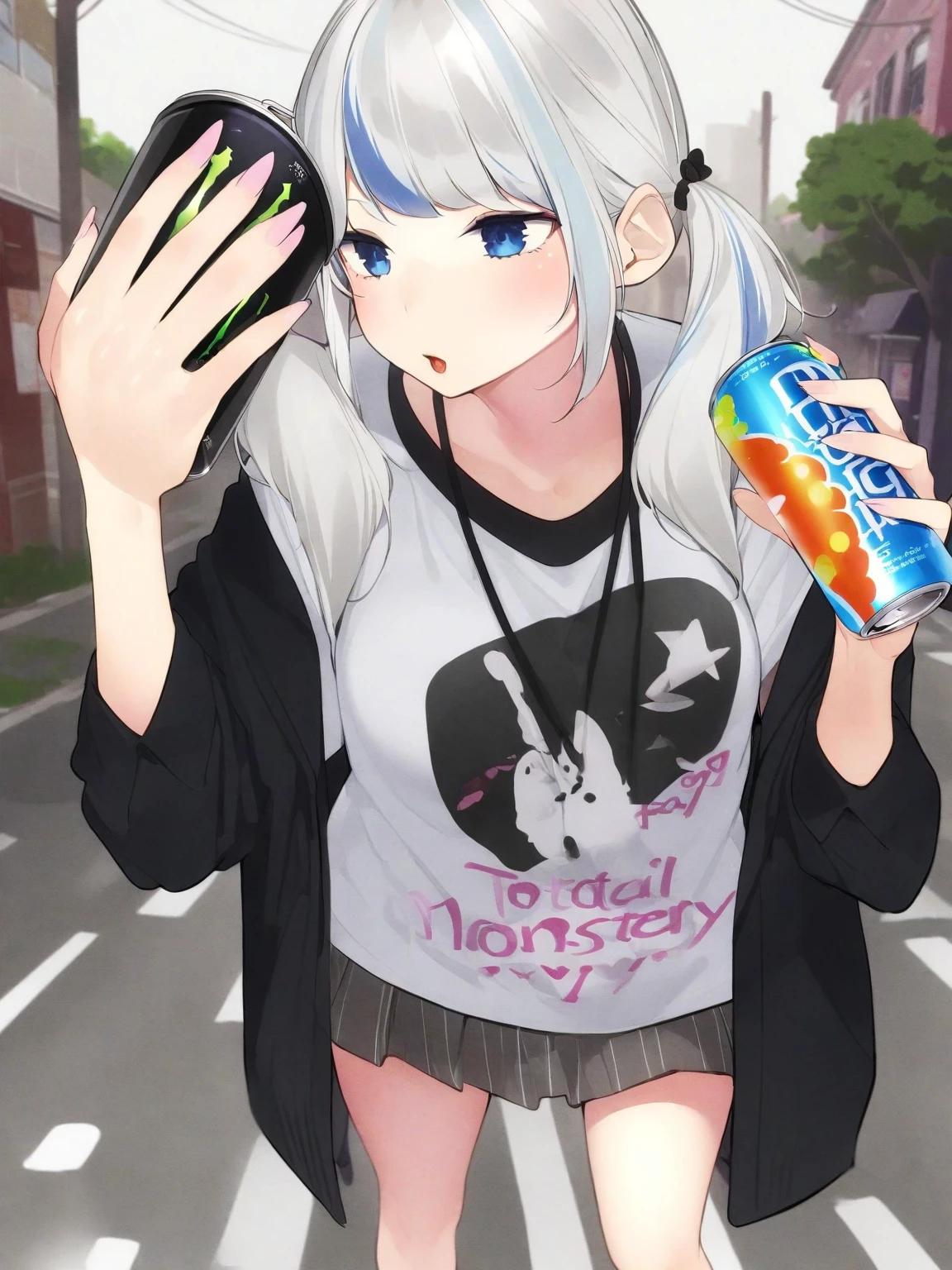 Gawr Gura (highly addicted to monster energy and a retired v-tuber) thumbnail