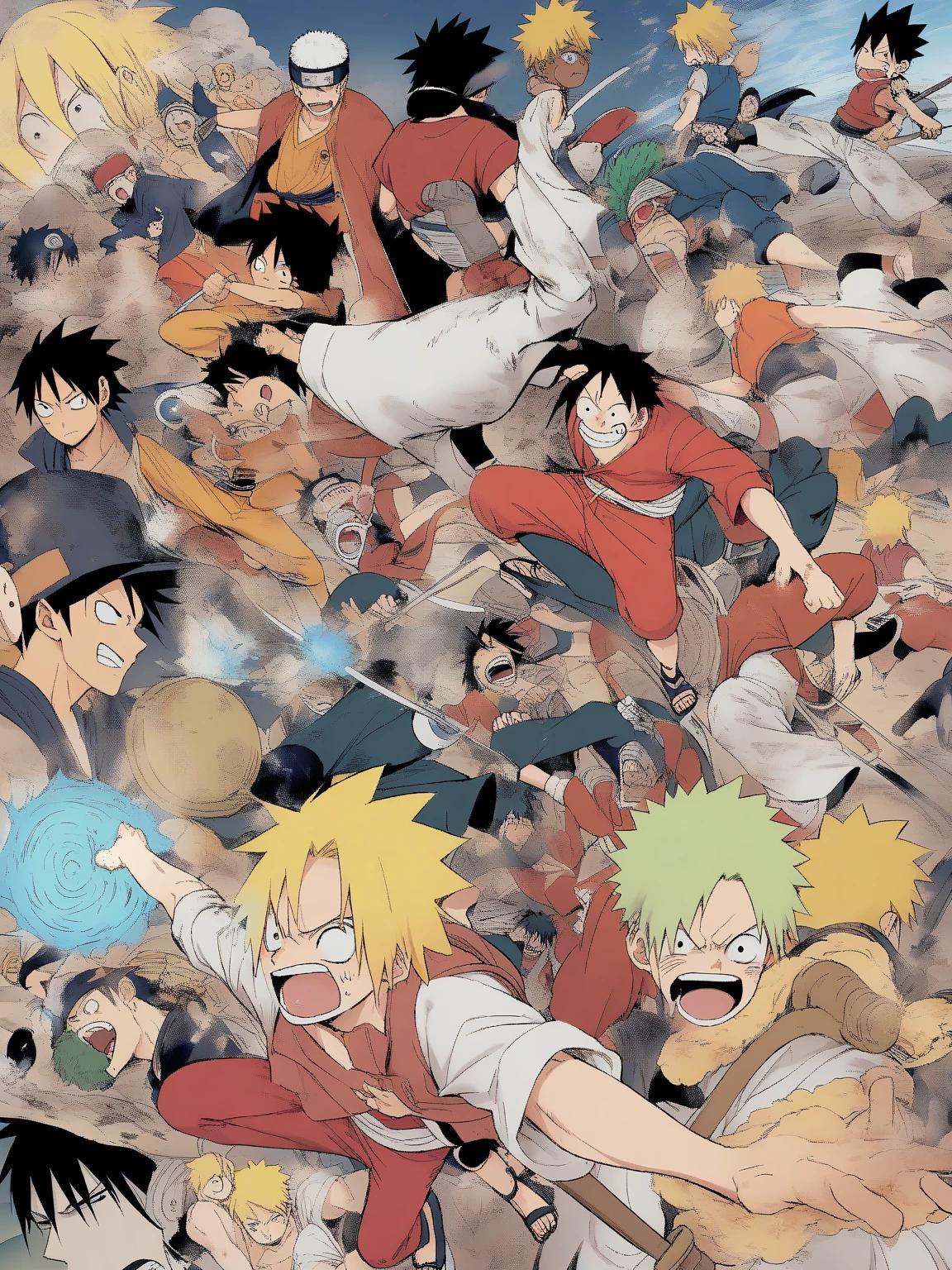 One piece VS Naruto shipuden thumbnail