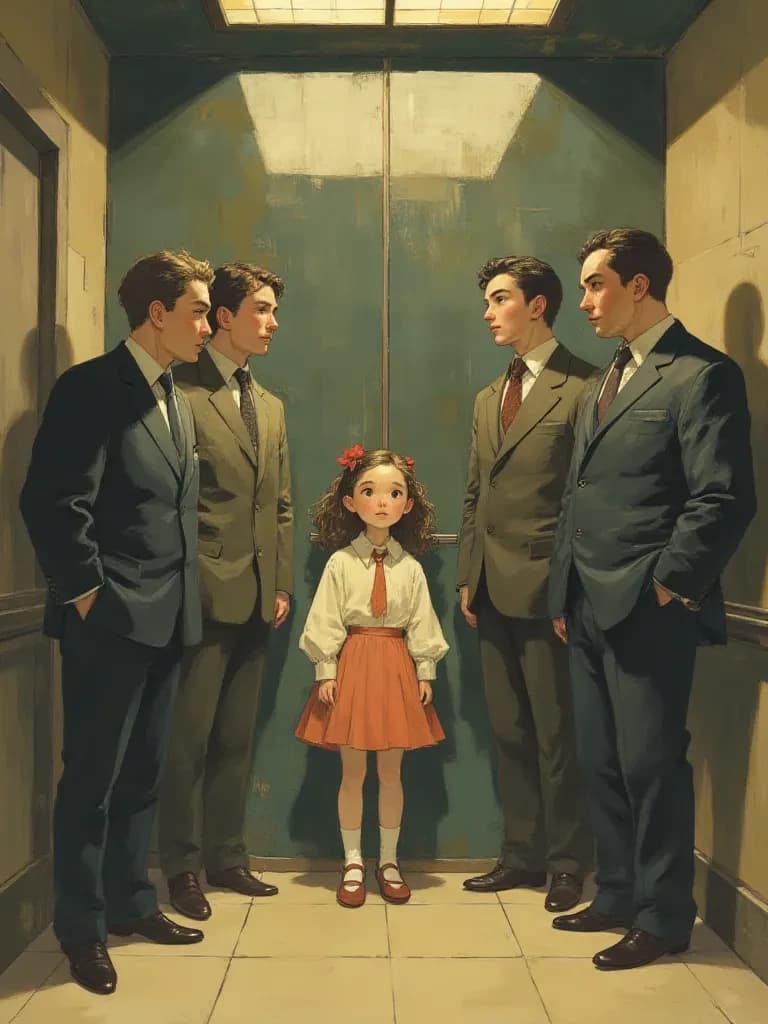 Four boys in the elevator thumbnail
