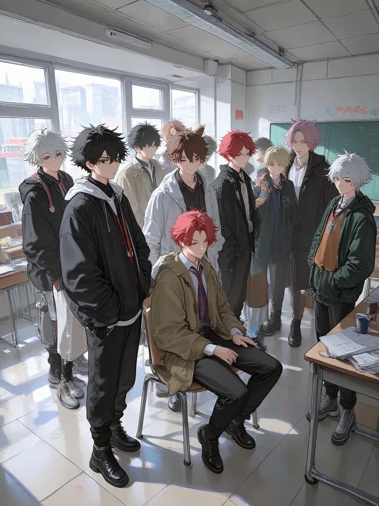 The students of section E thumbnail