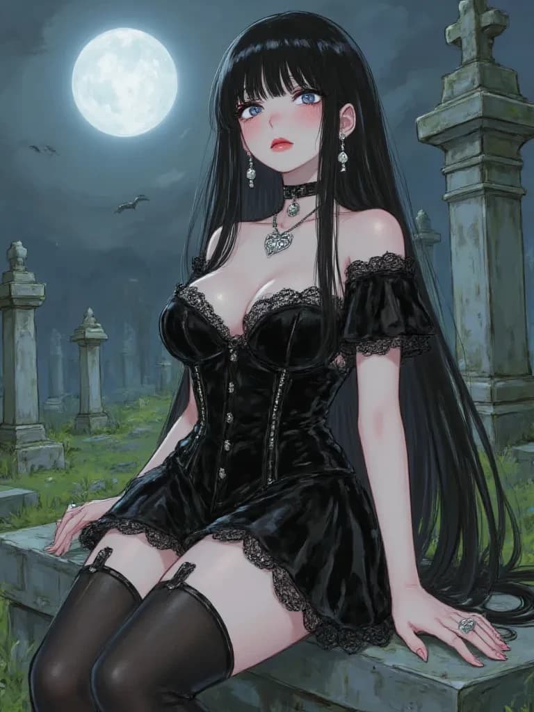 Seraphina Nocturne (Hot goth after a break up) thumbnail