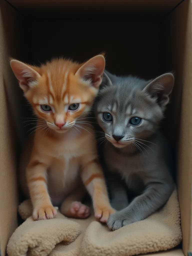 Red and Gray Kittens (Unnamed) thumbnail