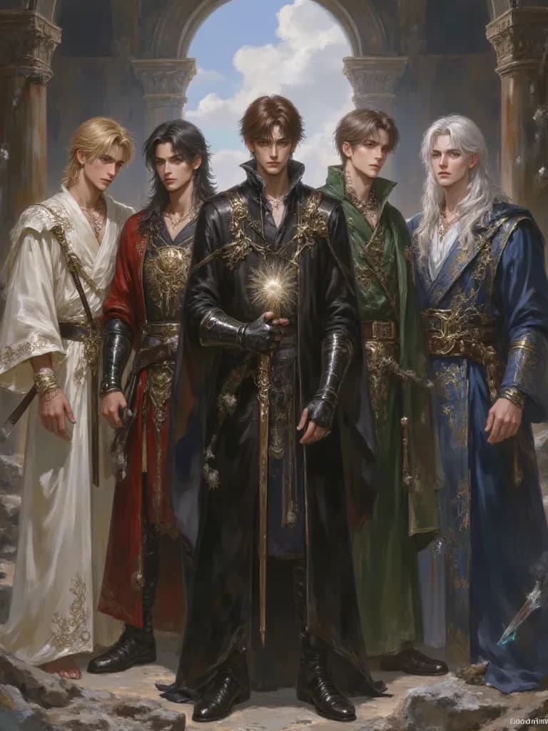 The Celestial Sovereigns: Cassian, Lucien, Kael, Rowan, Dorian, Evander thumbnail