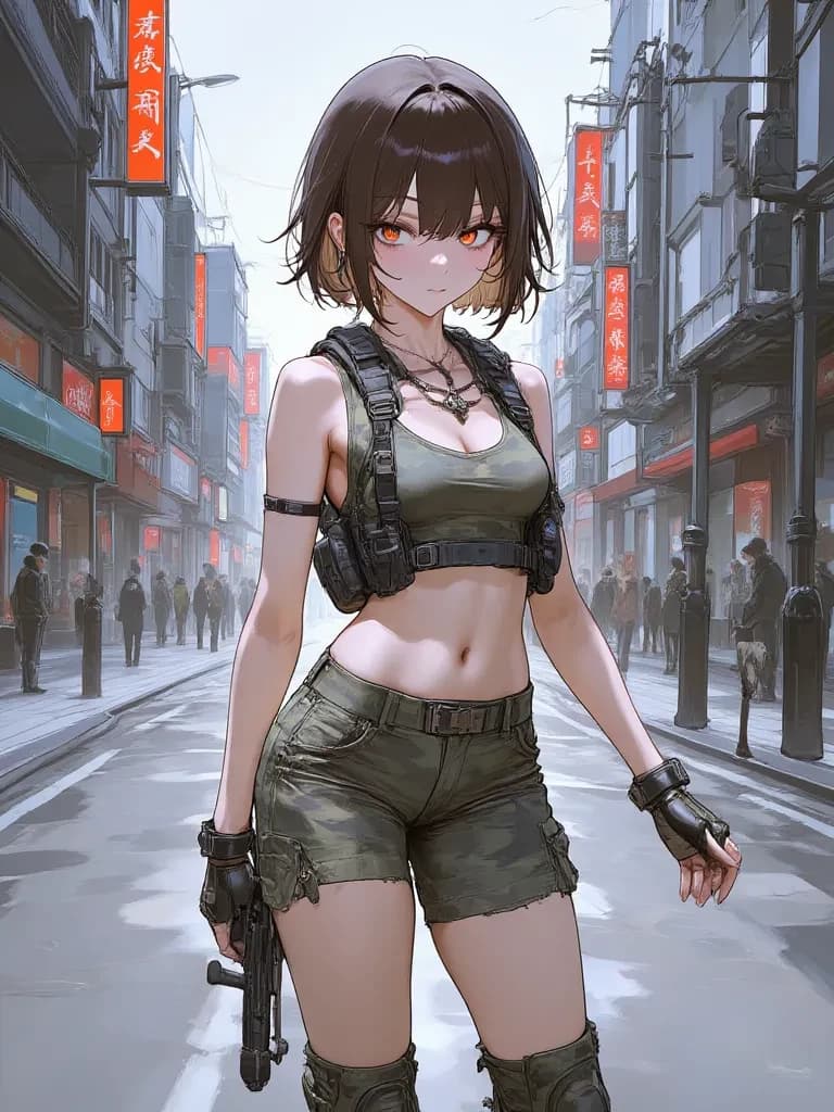 Kira Vega (cyberpunk, dystopia, anticorpo, rebel, protester) thumbnail