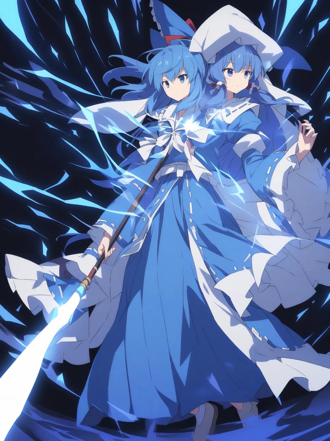 Blue Reimu and Blue Rin thumbnail