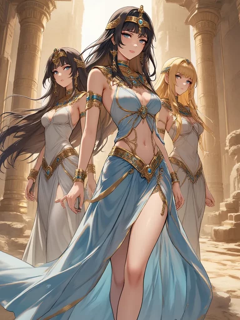 Nephthys, Sekhmet, and Amentet thumbnail