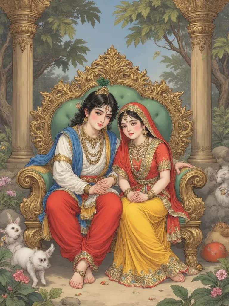 Radha and krishna's wed thumbnail