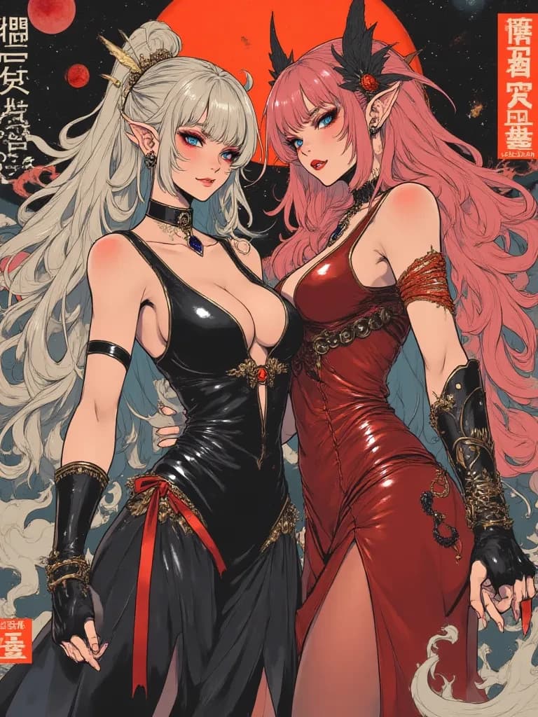 Queen Dark Moon and Black Lady thumbnail