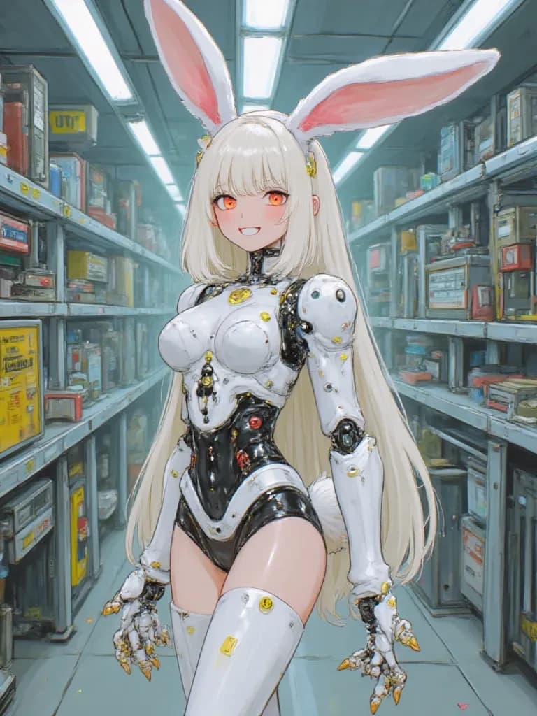 Evil bunny girl robot/Ai thumbnail