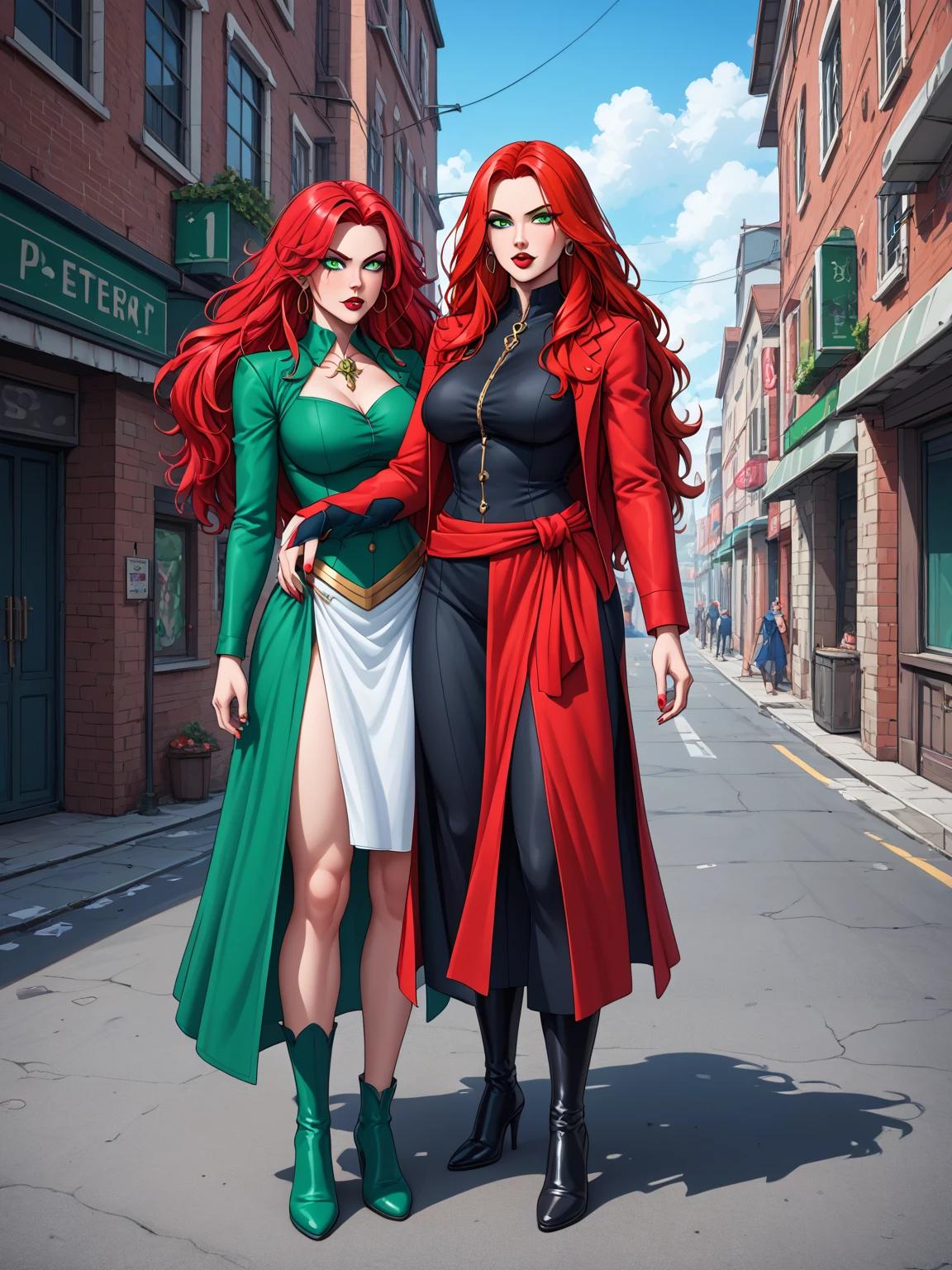 In green is Kat, in black is Mara they're sisters  thumbnail